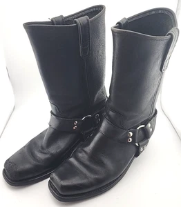 Double H Leather Men’s Motorcycle Boots Size 10D - Picture 1 of 10