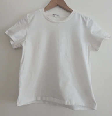 Camiseta Reformation Crop Blanca Manga Corta Talla XS Foto 1 de 4