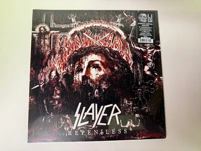 SLAYER Repentless 10th Anniversary Silver w/ Red & Orange Splatter 180g Vinyl - Image 1 of 2