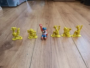 Juguetes de cereal Kellogg's Coco Pops - Figuras x 6 - Kelloggs retro vintage de los años 80 - Imagen 1 de 8