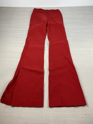 VTG Guess Jeans Authentic Womens Size 27 Red Zipper Pockets Stretch Dress Pants - Image 1 of 4