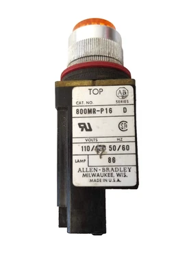 Lámpara Allen Bradley 800MR P16 Serie D 120V 88 Naranja Foto 1 de 4