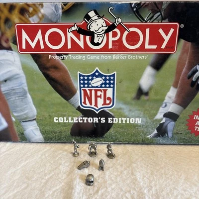 Monopoly NFL Collectors Edition 2003 Replacement Tokens Movers Set of 6 Metal - Image 1 of 4