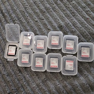 10 x 32GB SD Memory Cards for Camera Job Lot Mix Bundle - Picture 1 of 2