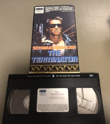 The Terminator VHS Tape 1984 Schwarzenegger Sci-Fi First HBO Video Release - Image 1 of 3