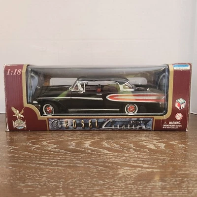 Road Legends 1958 Edsel Citation Hard Top Two Door Black and Red 1:18 Die Cast - Image 1 of 4