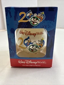Walt Disney World 2000 Millennial Glaskugel Ornament Donald Goofy Mickey Neu in OVP - Bild 1 von 9