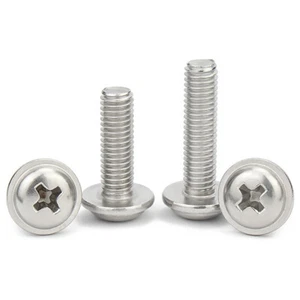 Phillips Flanged Button Head Screws A4 Stainless Steel Flange Bolts M3 M4 M5 M6 - Picture 1 of 48