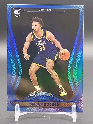 Elijah Hughes - 2020-21 Certified - Mirror Blue #159 - Rookie RC - Utah Jazz - Image 1 of 2