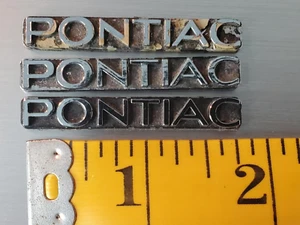 3 x PONTIAC EMBLEM PLATE BADGE PART # 742249 2 - Bild 1 von 2