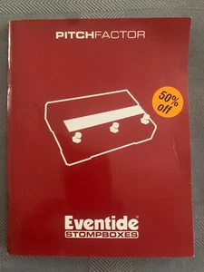 Eventide Pitchfactor Harmonizer Manual - Brand NEW - FREE Shipping! - Picture 1 of 1