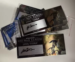 Targa autografata firmata Star Wars Obi-wan Kenobi show Jawa Leilani Shiu 3x7 - Foto 1 di 1