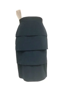 Falda lápiz Bill Blass 4 azul en capas - Imagen 1 de 8