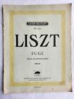 LISZT - FUGUE - AD NOS AD SALUTAREM UNDAM - ORGAN MUSIC BOOK - BREITKOPF