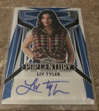 LEAF POP CENTURY LIV TYLER AUTOGRAPH CARD MINT 1/1  one of one 