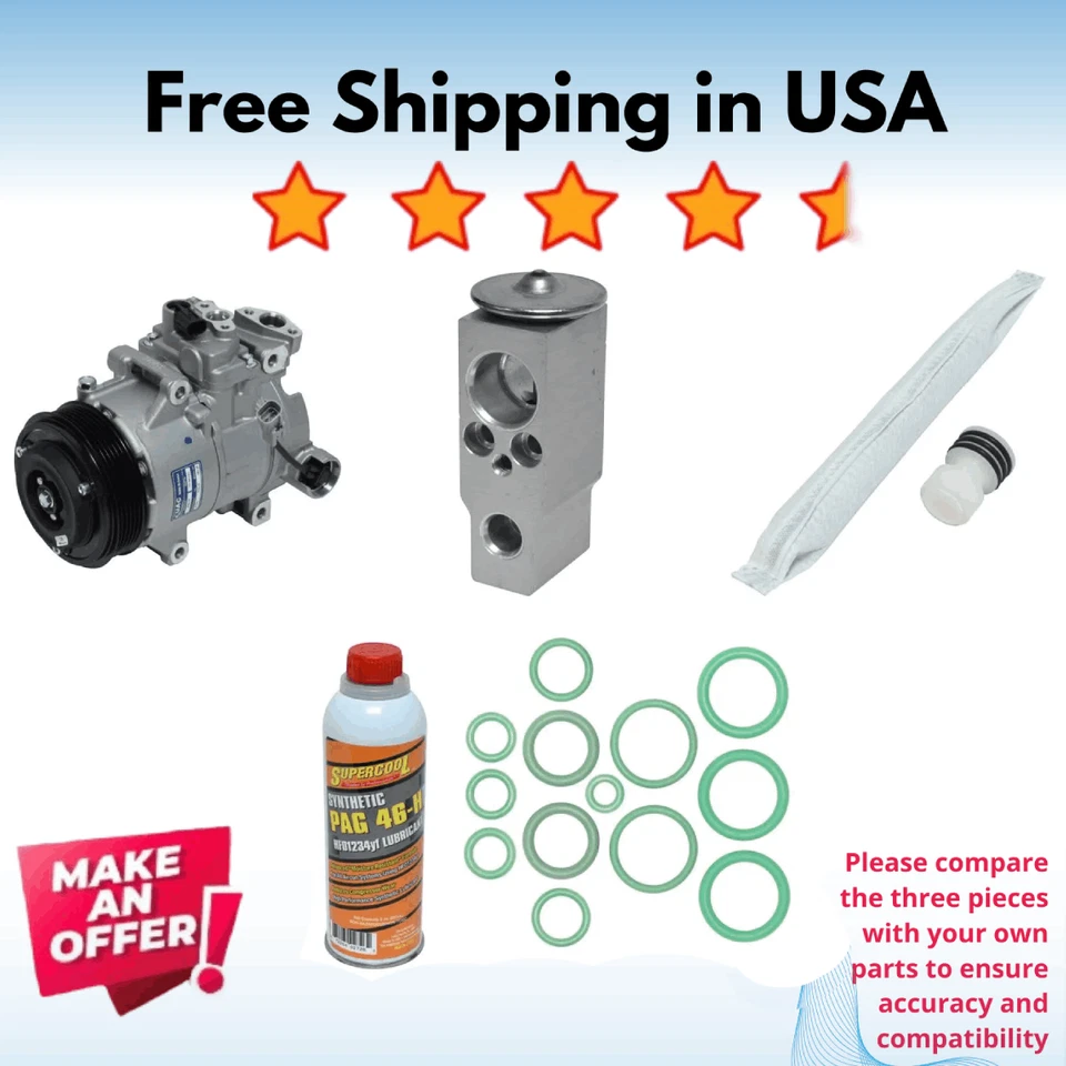 Compresor y válvula aire acondicionado apto para Subaru Legacy 2015-2016, Subaru Outback 2015-2016 Foto 1 de 1