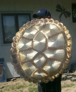 Metal Wall Art turtle shell wall hanging rustic accent beach coastal tropical - Picture 1 of 4