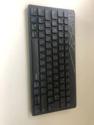 Set mouse tastiera wireless Rapoo 8000M, QWERTZ, nero/grigio, 1300 DPI - Immagine 1 di 3