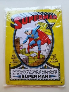DC Universe : Superman - 10x8 Metal / Tin Wall Plate Poster Decoration DC Comics - Picture 1 of 2