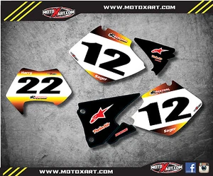 Gráficos de matrícula personalizados para calcomanías estilo KTM EXC 1998 - 2003 SUNRISE - Imagen 1 de 1