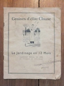 + Graines d'élite Clause - Le Jardinage en 12 mois - calendrier semis jardinag + - Imagen 1 de 4