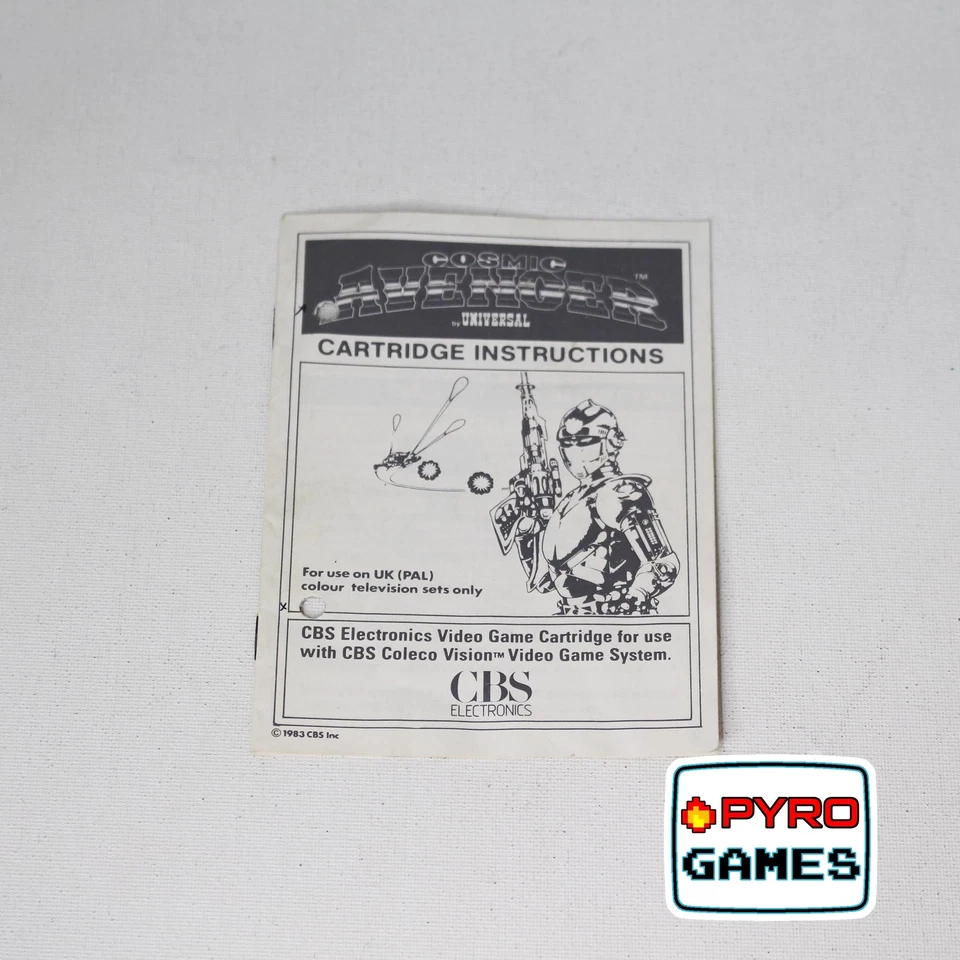 Cosmic Avenger - CBS - Manual (No Game) - Colecovision - Image 1 of 1