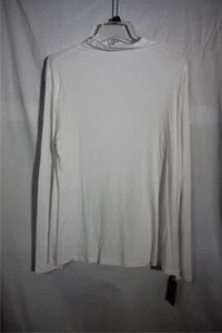 NWT Fuinloth Turtleneck Long Sleeve Slim Fit Spandex Shirt Heather White Size XX - Picture 1 of 4