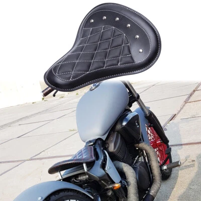 Cojín de resorte de asientos individuales grandes de 13" para motocicleta Honda Rebel 250 CMX250C 500 Foto 1 de 4