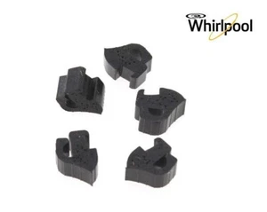 Kit 5 Gommini Griglia Piano Cottura Whirlpool Indesit Ricambi Piedini Gomma PF7 - Imagen 1 de 3
