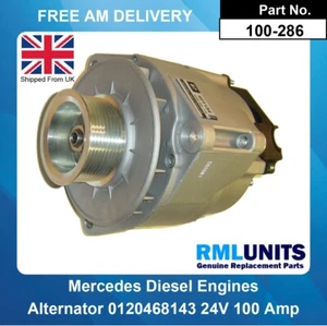 Alternador para camiones Mercedes 0120468143 0120468145 24V-100Amp - Imagen 1 de 5