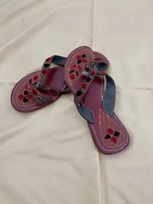 INDIAN/PAKISTANI Colour Full JUTTI  Flat Shoes. - Image 1 of 2