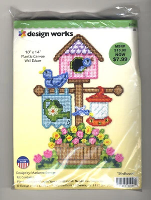 Plastic Canvas Kit ~ Design Works Birdhouses Wall Hanging #DW3664 - Image 1 of 2