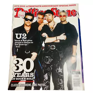 U2 Rolling Stone Magazine Issue No.600 May 2002 RARE 30th Year Special Issue - Picture 1 of 18