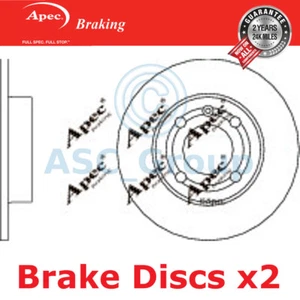 2x Apec Braking 232mm Solid EO Quality Replacement Brake Discs (Pair) DSK2165 - Picture 1 of 1