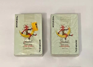 Rare Vintage Stardust Playing Cards SEALED Plastic Coated Hunting Dogs 2 Decks - Picture 1 of 3