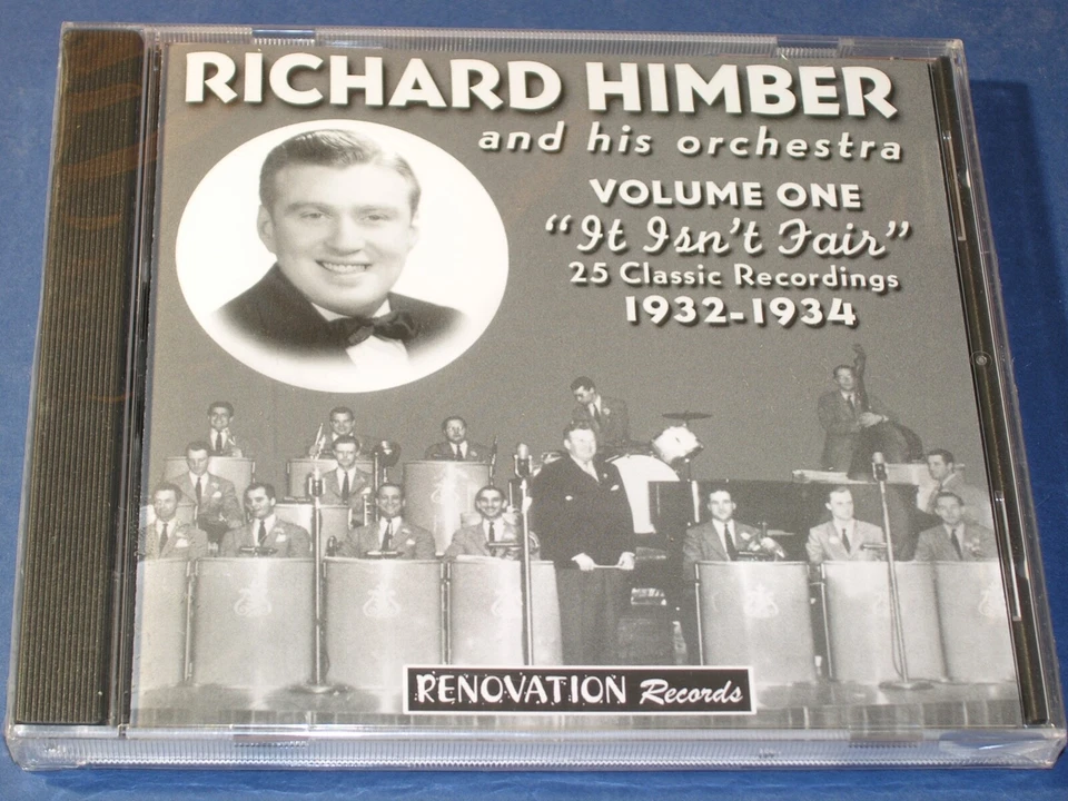 RICHARD HIMBER And His Orchestra It Isn't Fair Volume One CD NEW SEALED Big Band Foto 1 de 1