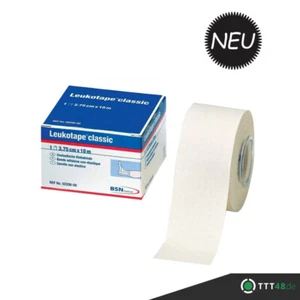2x BSN Leukotape Classic 3,75cm x 10m weiss Sport Tape Klebebinde - Bild 1 von 1