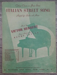 1940er ITALIAN STREET SONG Victor Herbert Levine Vintage Klavier Noten 1946 - Bild 1 von 6