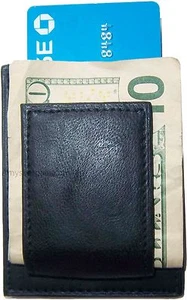 new leather money clip Credit card/ID holder wallet with a magnetic money clip - Picture 1 of 12