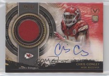 2015 Topps Valor Shield of Honor Speed /99 Chris Conley RPA Rookie Patch Auto RC