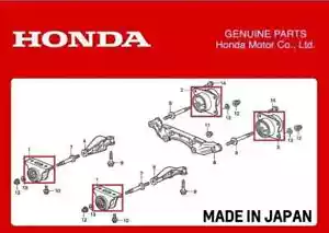 Genuine OEM Honda S2000 AP1/AP2 Rear Differential Mount 4-Piece Set F&R R&L New - Picture 1 of 8
