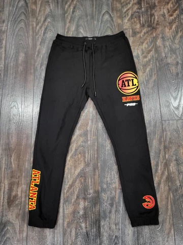 NWT Mens Pro Standard Atlanta Hawks track pants size 2XL black Cover