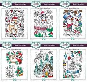Estampilla transparente Creative Expressions Designer Boutique Collection Navidad 2022 A6 - Imagen 1 de 42