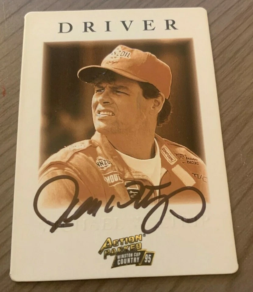 TARJETA PINNACLE 1995 AUTOGRAFIADA POR MICHAEL WALTRIP LLENA DE ACCIÓN CON CERTIFICADO DE AUTENTICIDAD   Foto 1 de 1