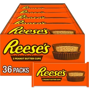 Reese's Milch Schokolade Erdnussbutter Tassen, Süßigkeiten Packungen, 1,5 oz (36 Stück) - Bild 1 von 12