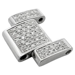 Genuine Rolex Oyster with Aftermarket Diamonds 16mm Stainless Steel Link - Picture 1 of 4