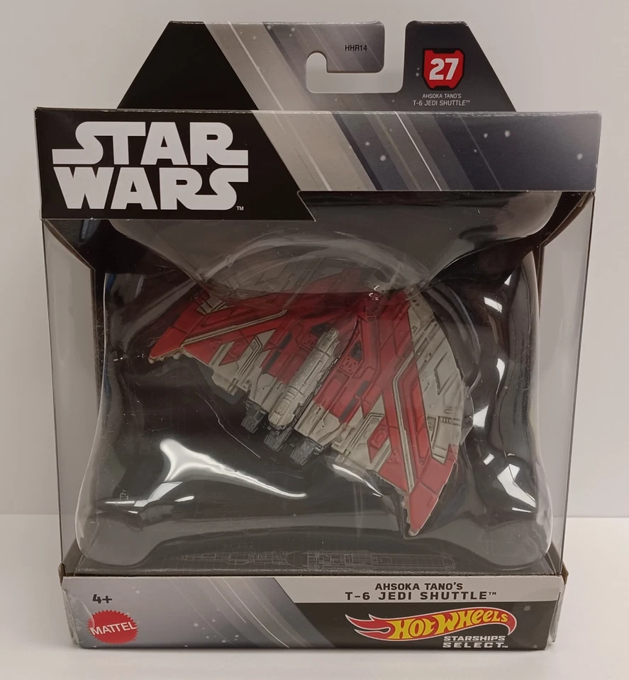 2024 Star Wars Hot Wheels HTJ87 Starships Select Ahsoka Tano's T-6 Jedi Shuttle - Image 1 of 4