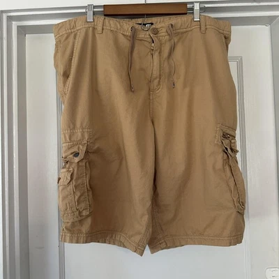 Jeans By Buffalo Shorts Mens 40 Khaki Cargo Multi Pocket Casual Outdoor Tan - Image 1 of 4