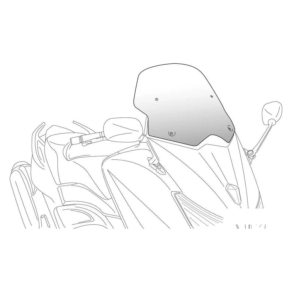 For KYMCO XTown 2018 Puig 5522F V-Tech Line Sport Windshield Foto 1 de 1