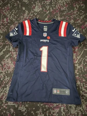 Cam Newton New England Patriots Nike Women's Small Game Jersey - Navy - Imagem 1 de 4